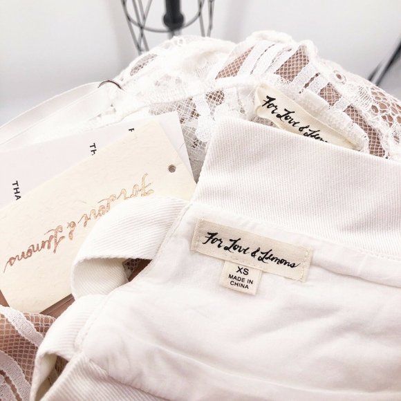 For Love & Lemons Claudette Dress Lace Corset Belt - Picture 7 of 9